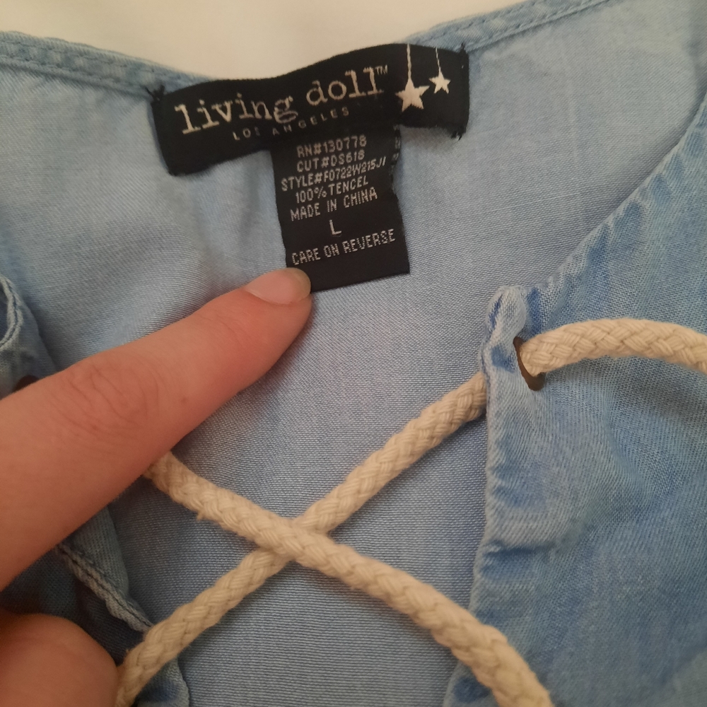 Living Doll blue dress - Picture 4 of 4
